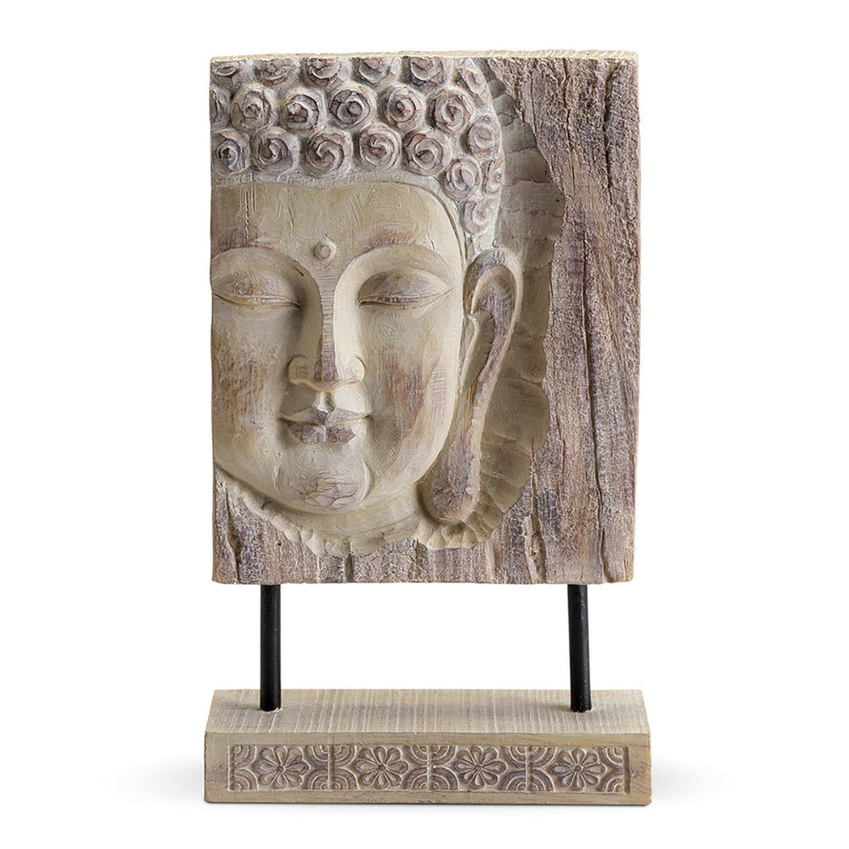 Serenity Carved Buddha Sculpture