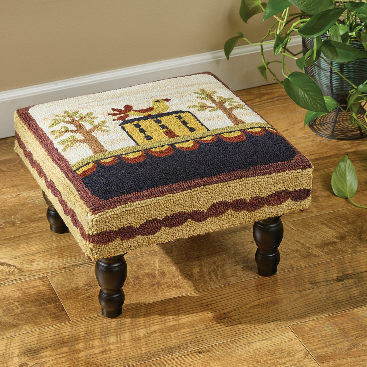 Homestead Haven Hooked Stool