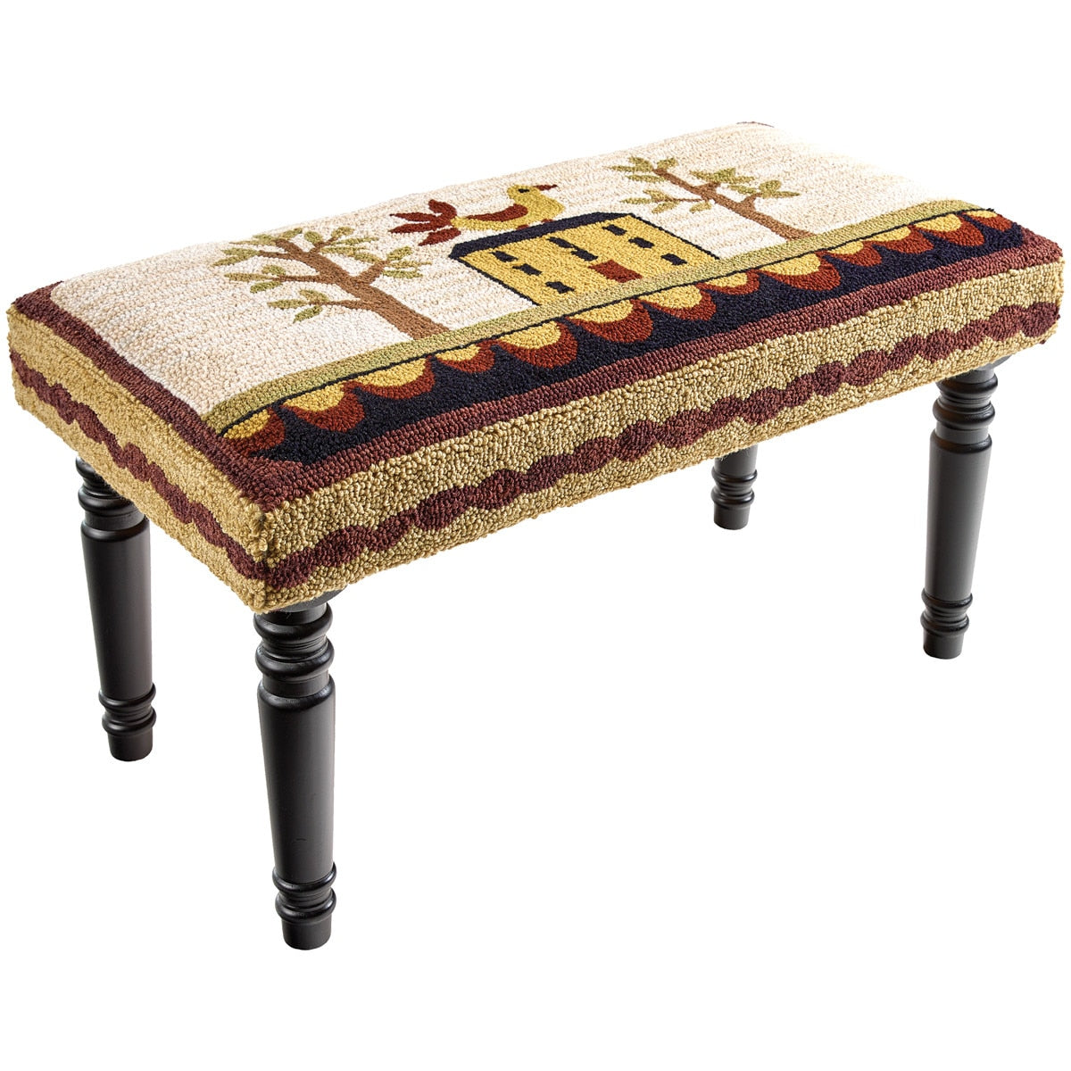 Homestead Haven Hooked Bench