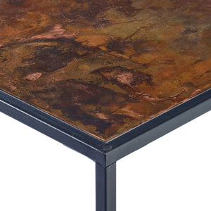 Copper Patina Side Table