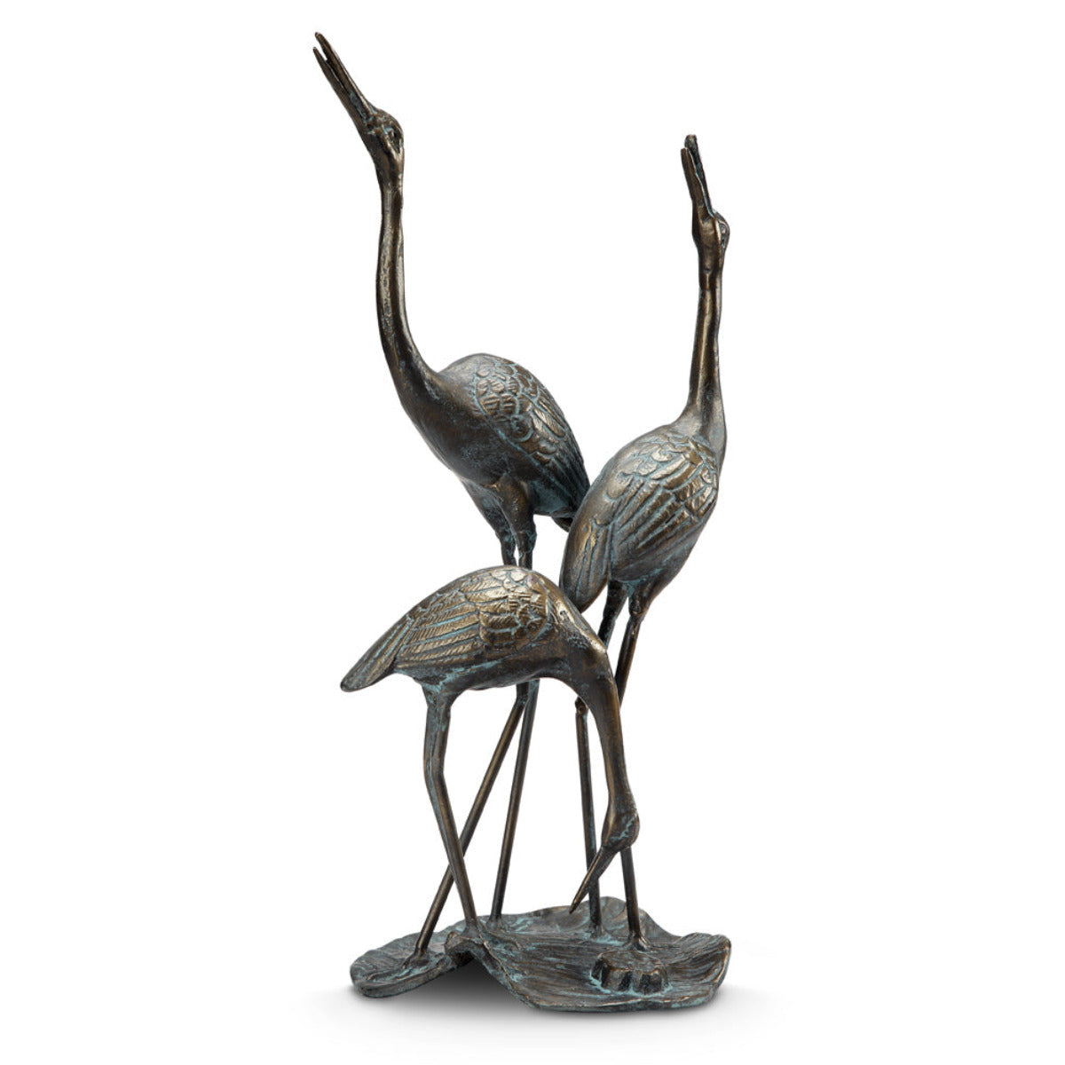 Elegance in Iron Crane Sculpture