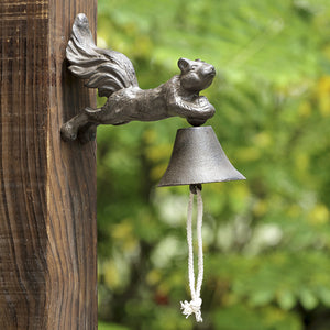 Acorn Caller Squirrel Garden Bell 