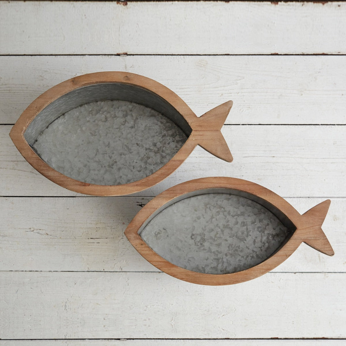 Southport Galvanized Fish Bins