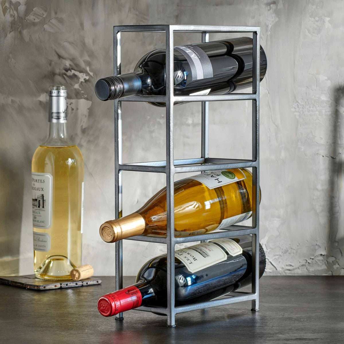 Frame Wine Rack - Modern Welded Iron Wine Rack for Stylish Wine Storage ...