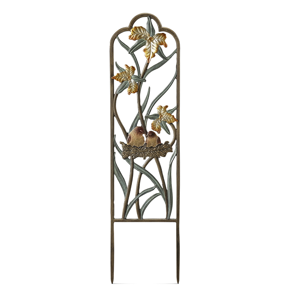 Lovebirds in Bloom Trellis