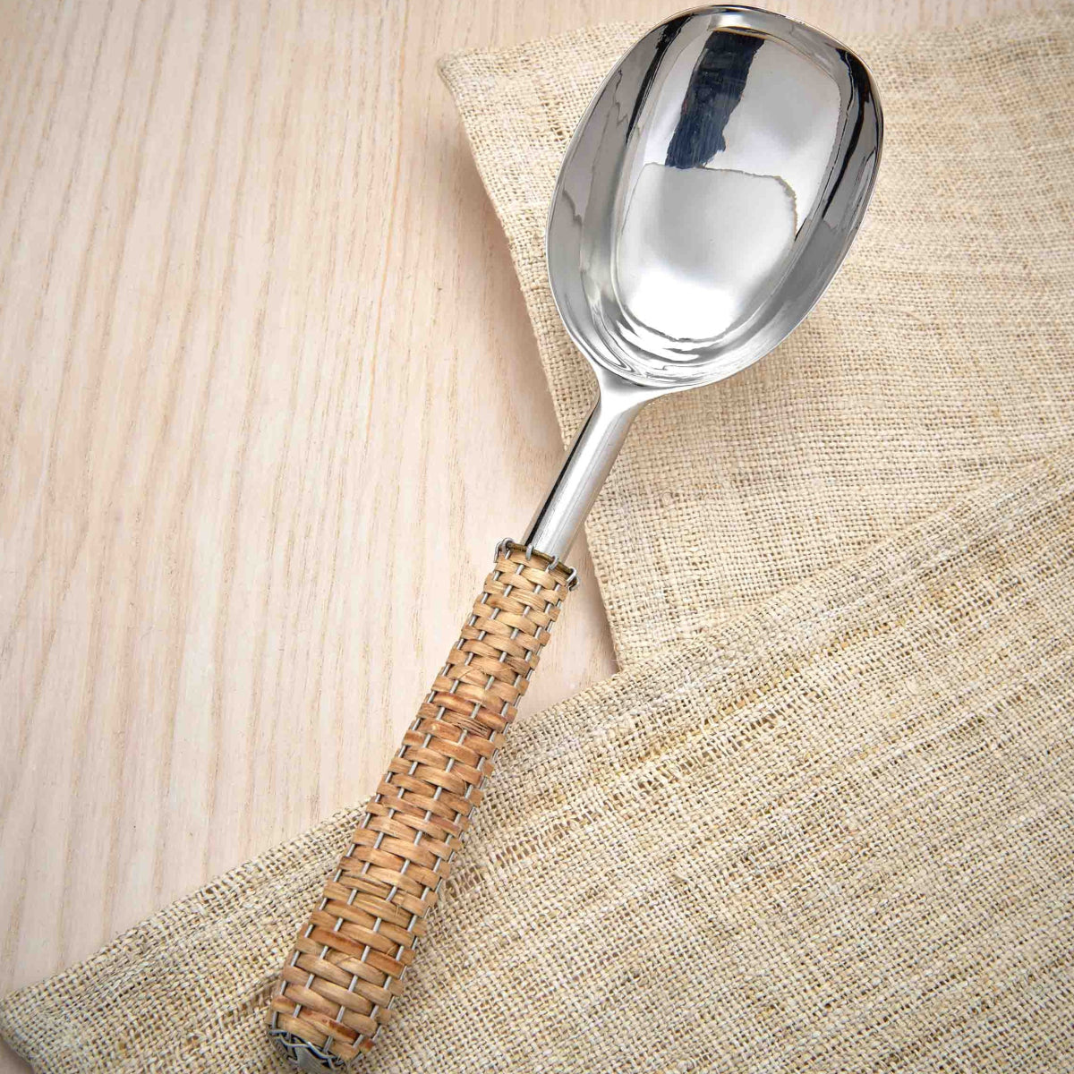 Woven Rattan Ice Scoop