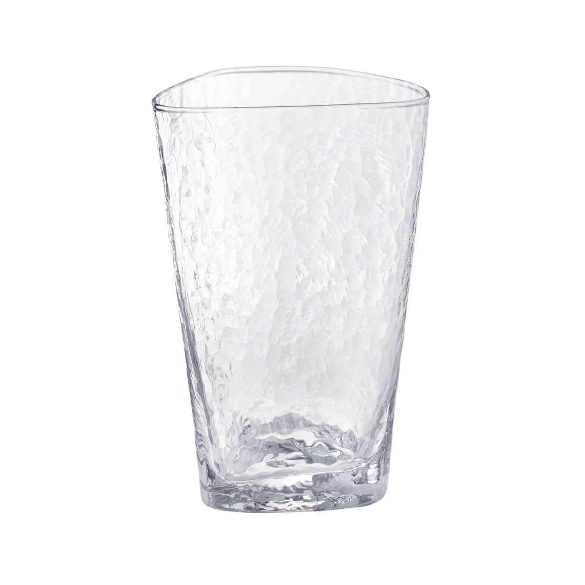 Hammered Tall Drinking Glass