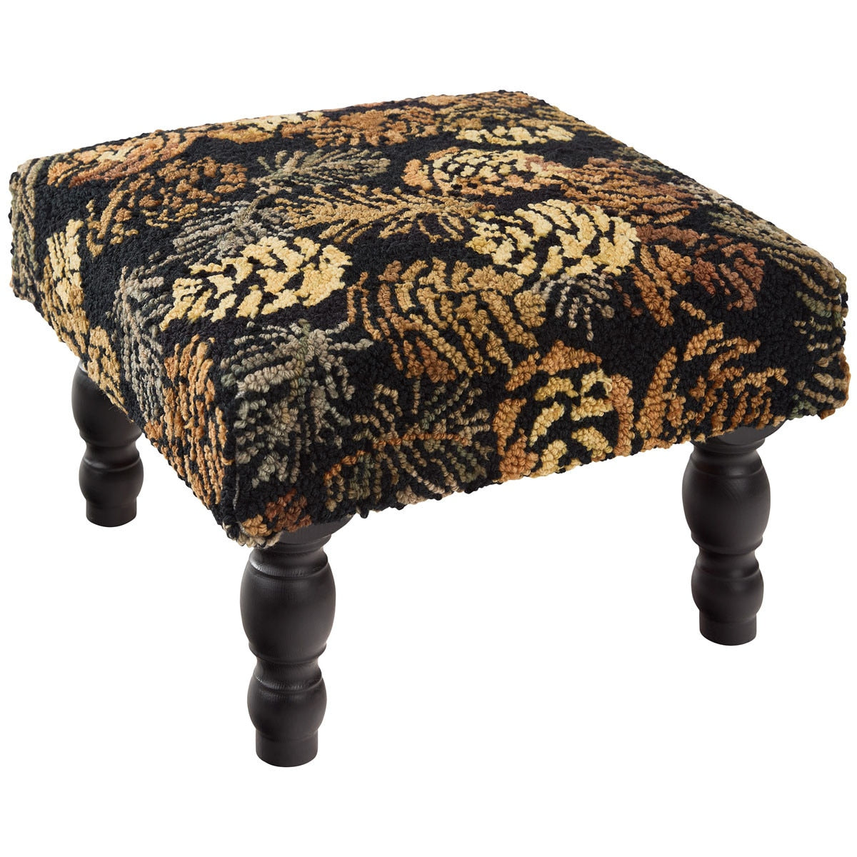 Autumn Grove Hooked Accent Stool