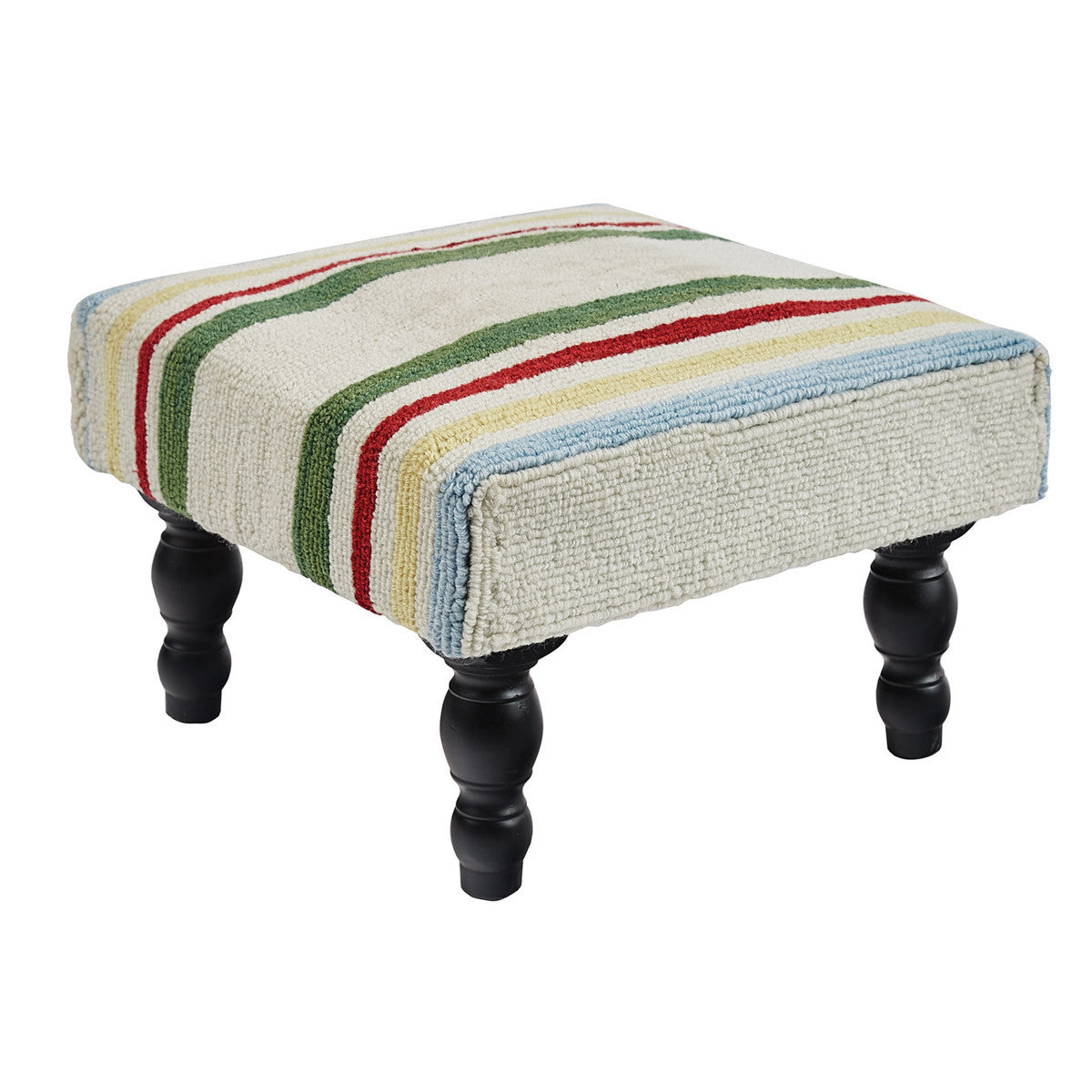 Stripe Hooked Bench / Stool