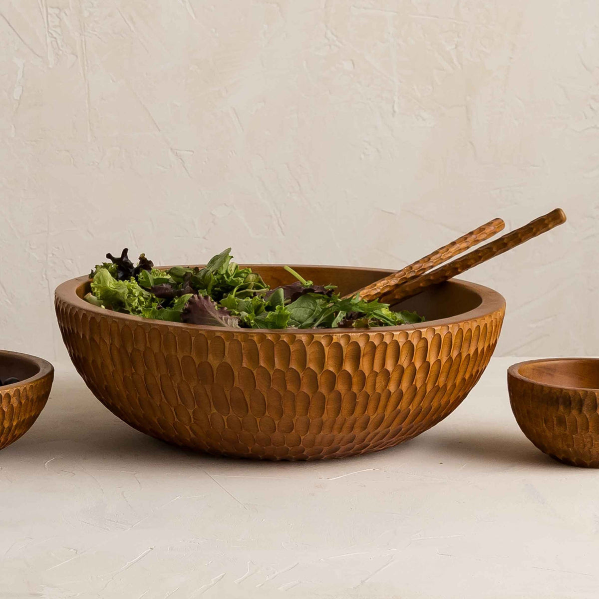 Rocklynn Hand Carved Serving Bowl - 9.5"