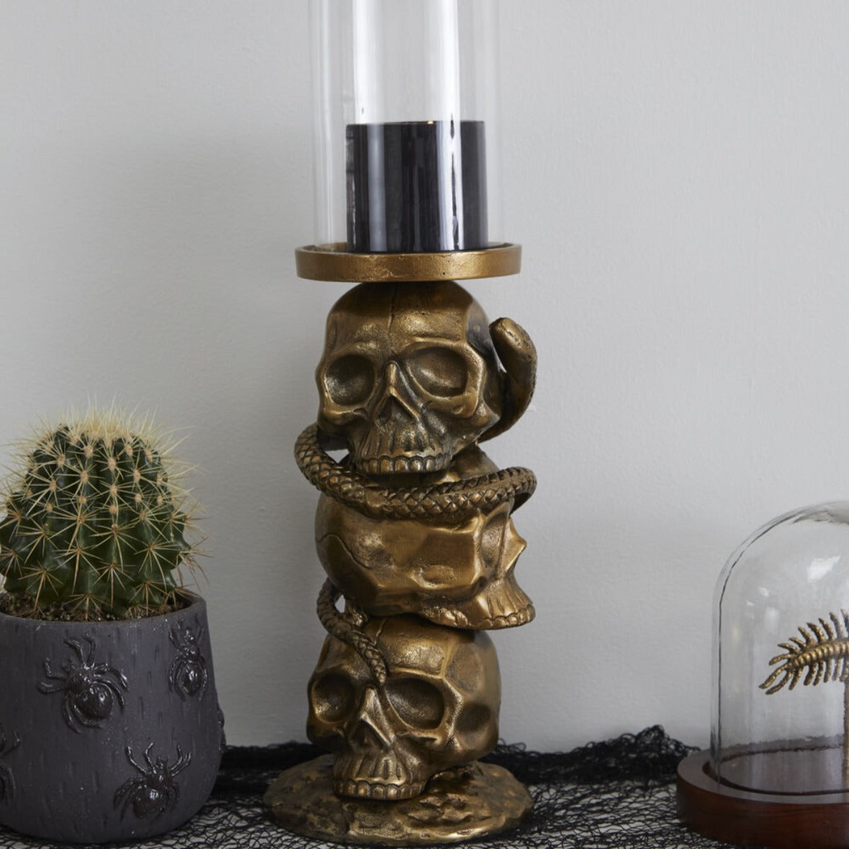Tower of Skulls Candle Holder