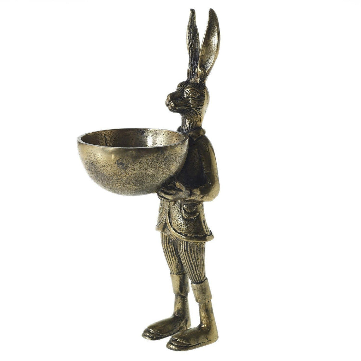 Golden Rabbit Dish Stand