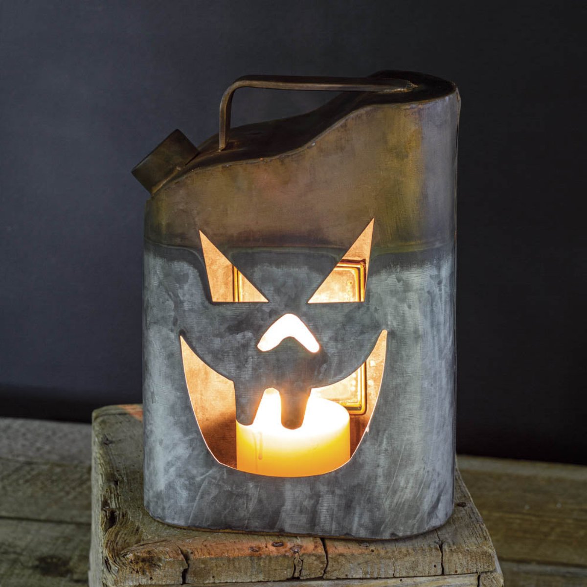Pumpkin Gas Can Luminary