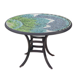 Lovina Mosaic Patio Table-Iron Accents