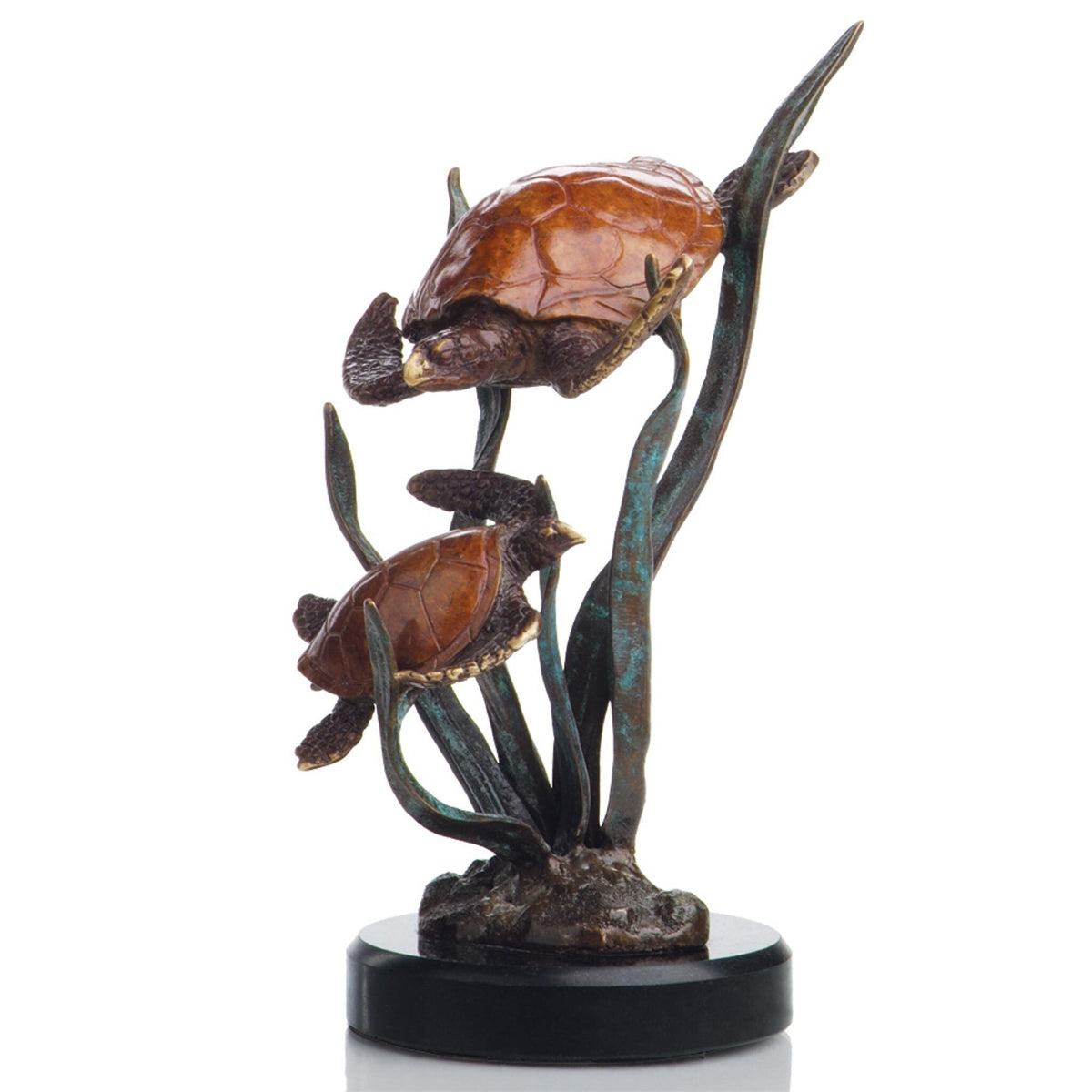 Ebb & Flow: Bronze Turtle Duo