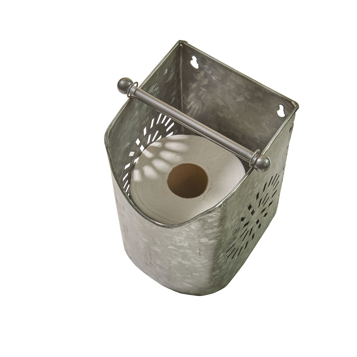 Farmhouse Galvanized Tissue Holder