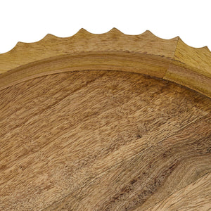 Cottage Grove Fluted Wood Tray