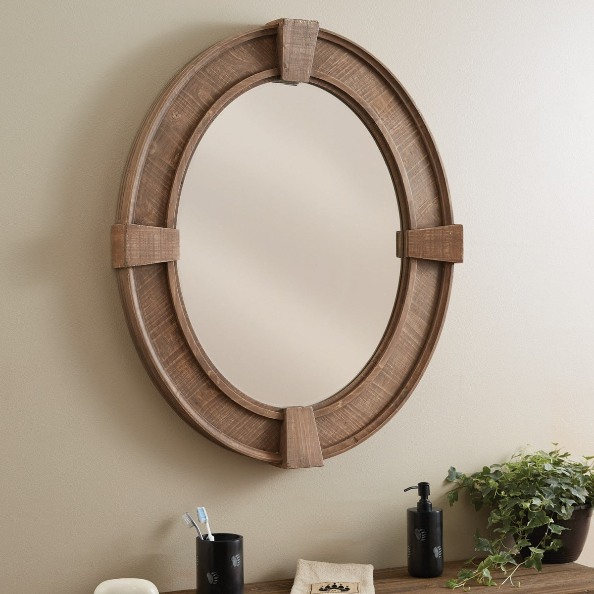 Cedar Hollow Oval Wall Mirror