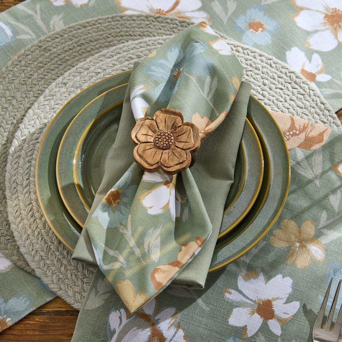 Petalwood Floral Napkin Ring