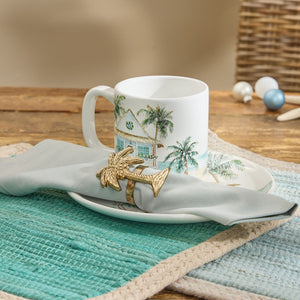 Island Palm Napkin Rings