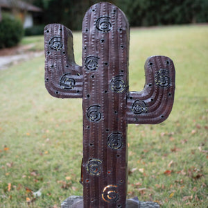 Desert Glow Iron Cactus Luminary