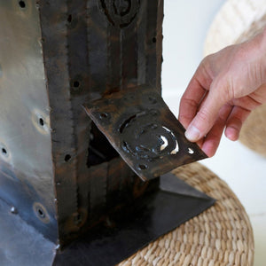 Desert Glow Iron Cactus Luminary