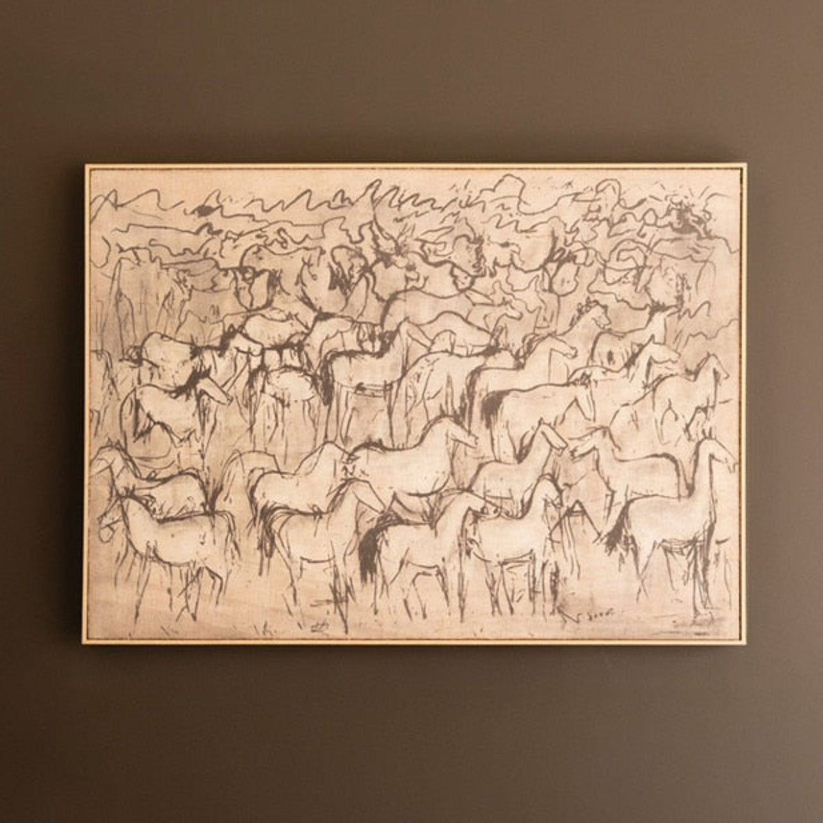 A Thousand Horses Framed Art Print