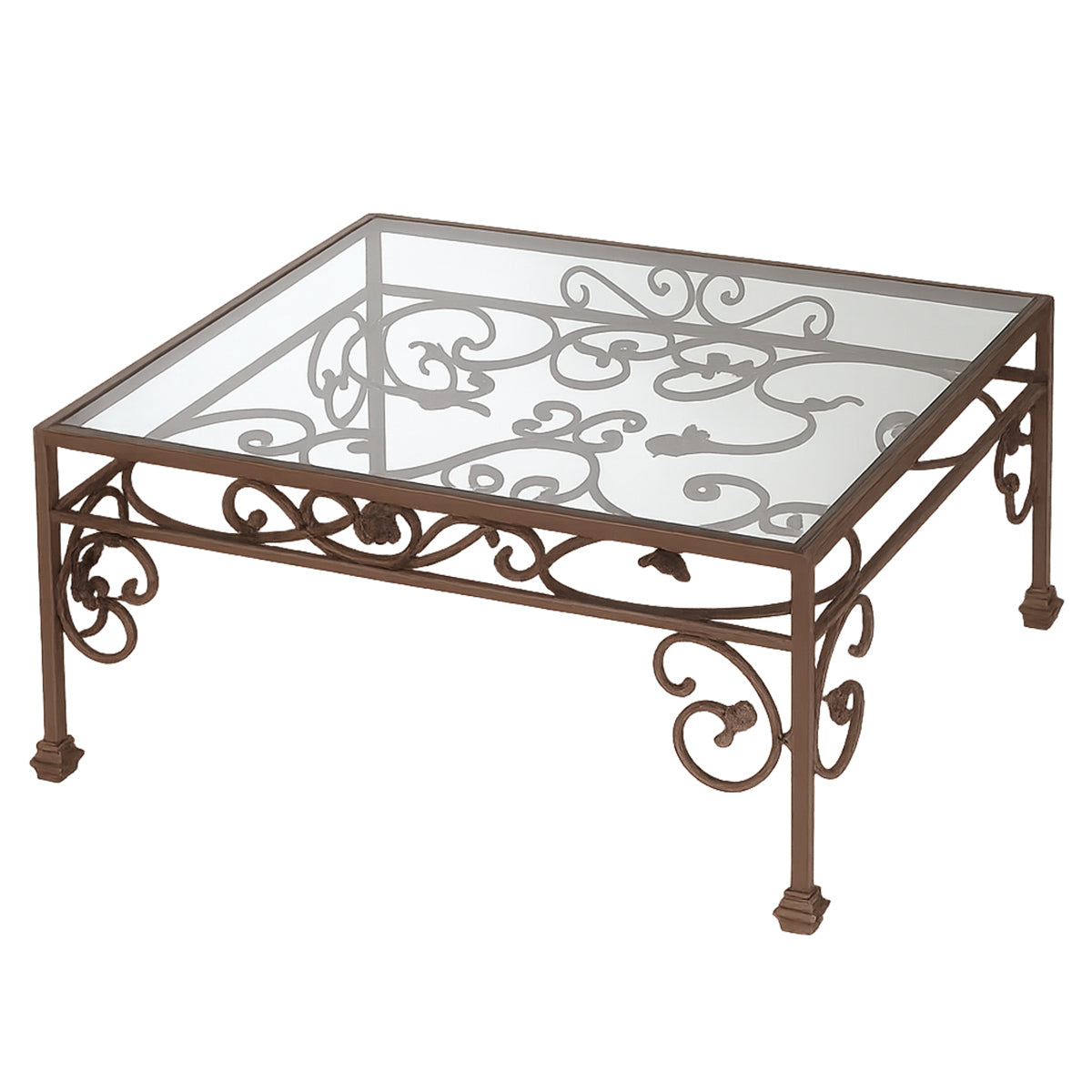 Coffee and cocktail tables in iron, metal, glass and mixed materials
