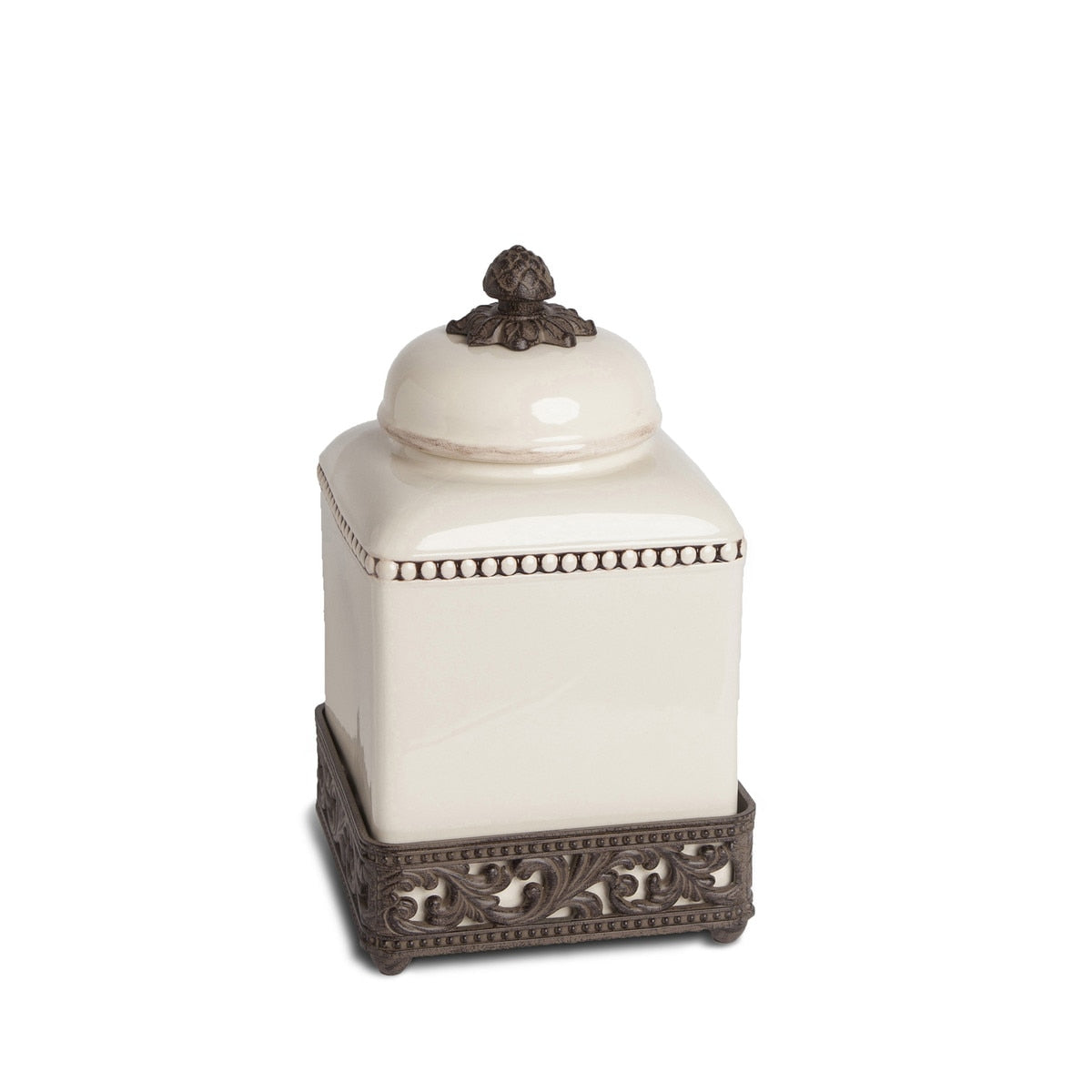 Acanthus Square Canister - Small