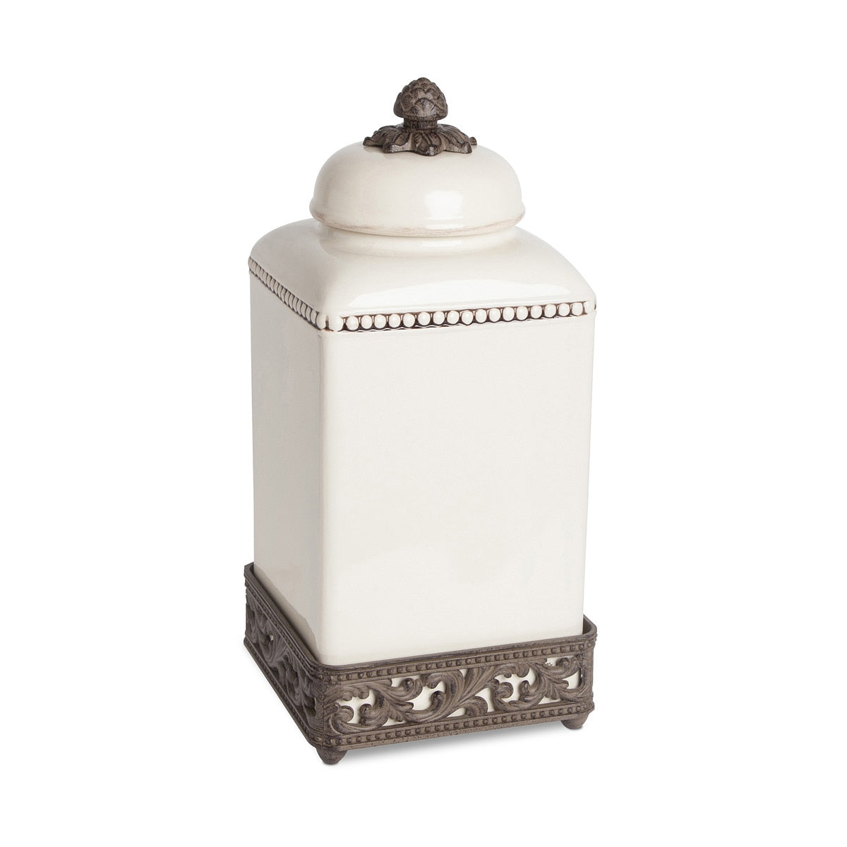Acanthus Square Canisters – Large