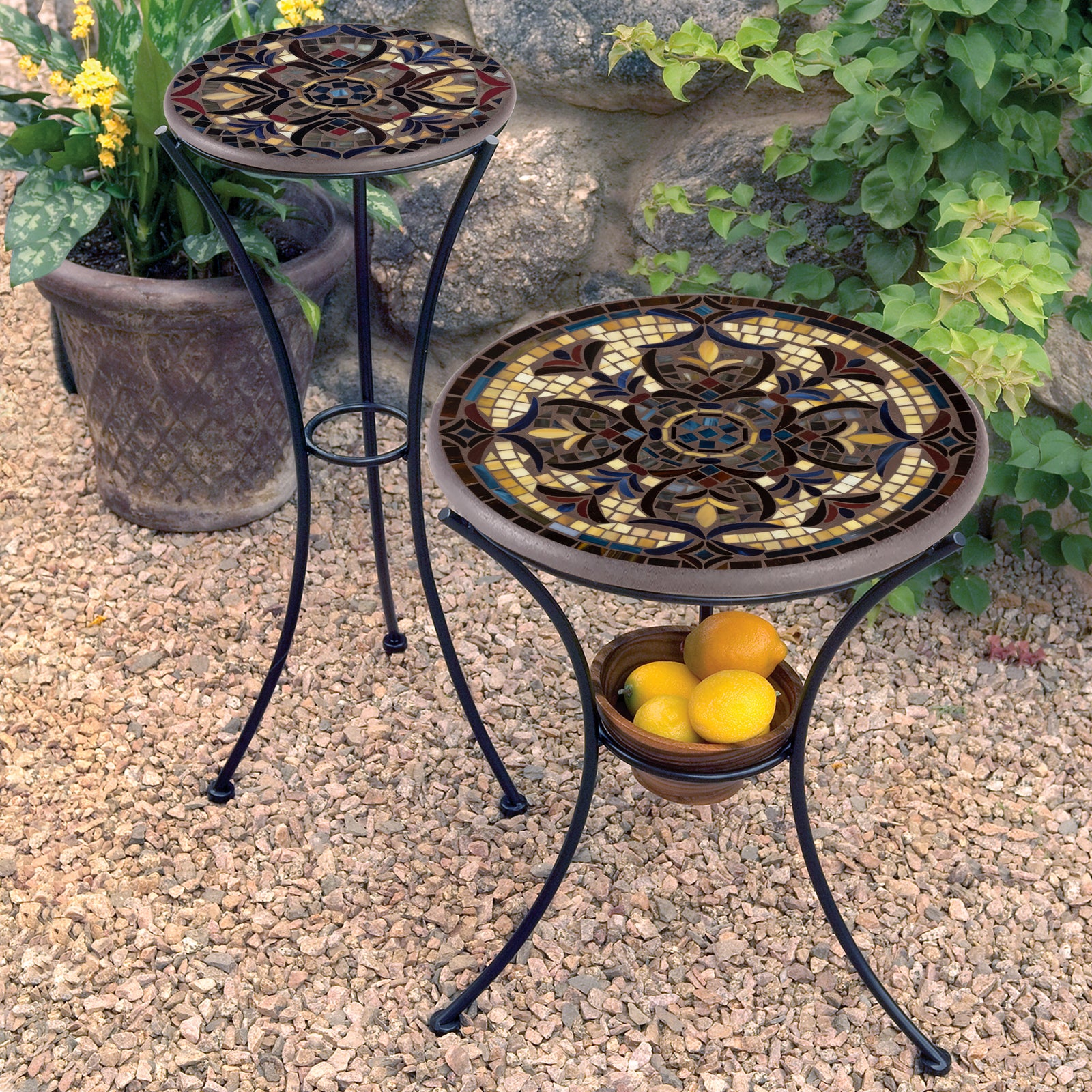 Almirante Mosaic Plant Stands