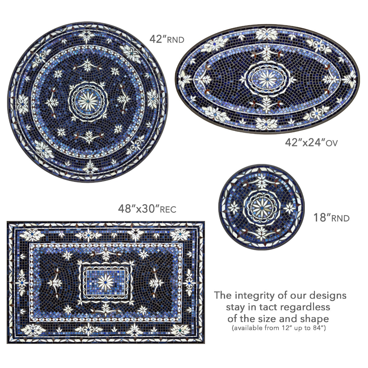 Amalfi Mosaic Table Tops