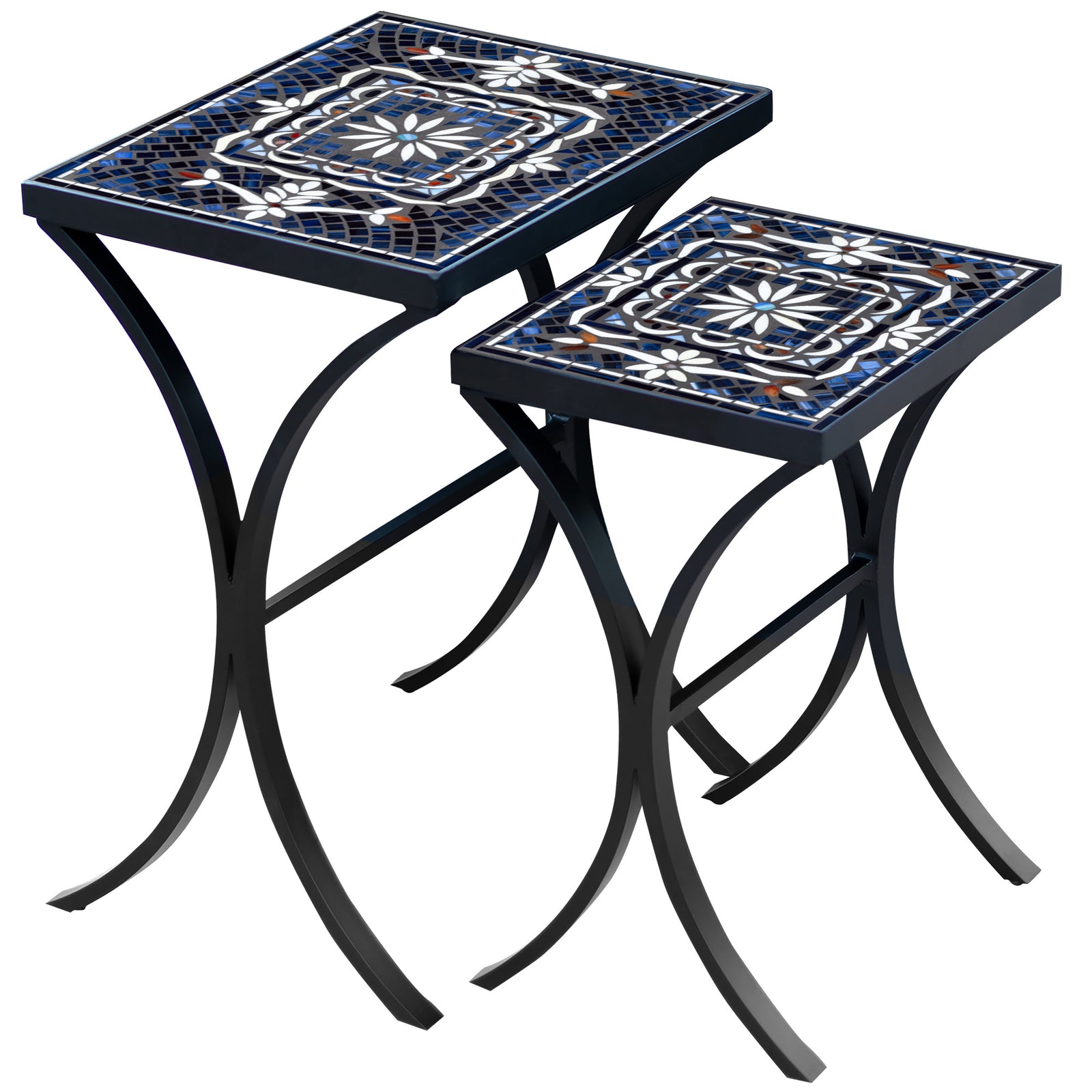 Amalfi Mosaic Nesting Tables