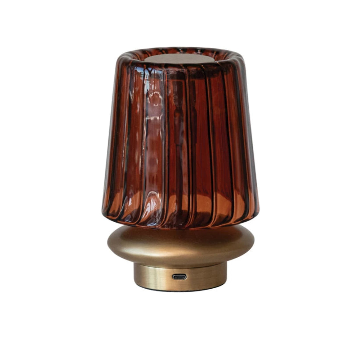 Amber Glow Touch Lamp