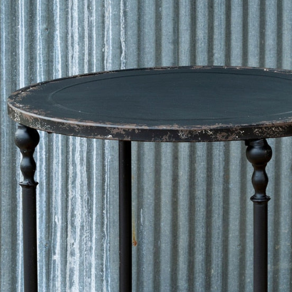 Antique Metal Side Table