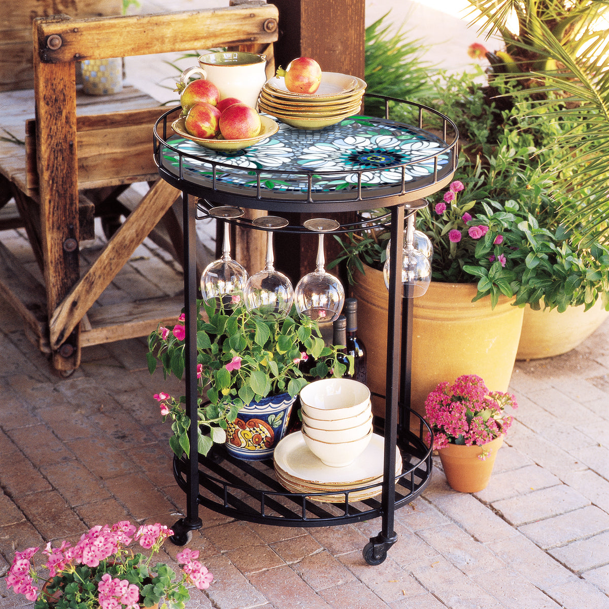 Azula Mosaic Serving Cart