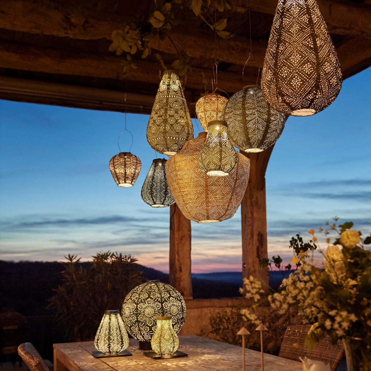 Balloon Mandela Lantern - Gold