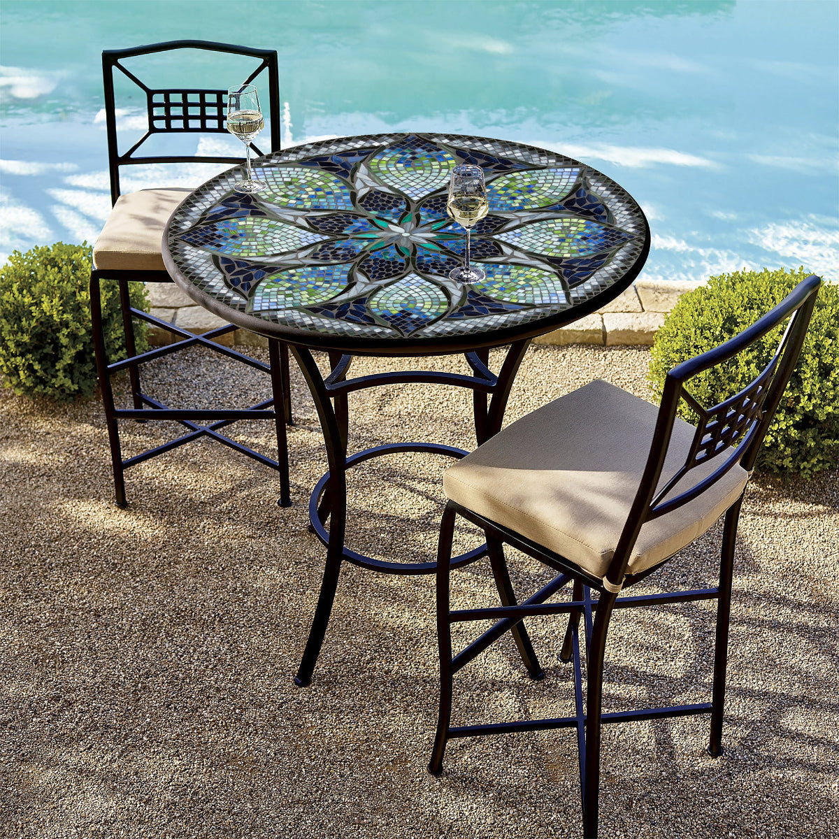 Belcarra Mosaic High Dining Set