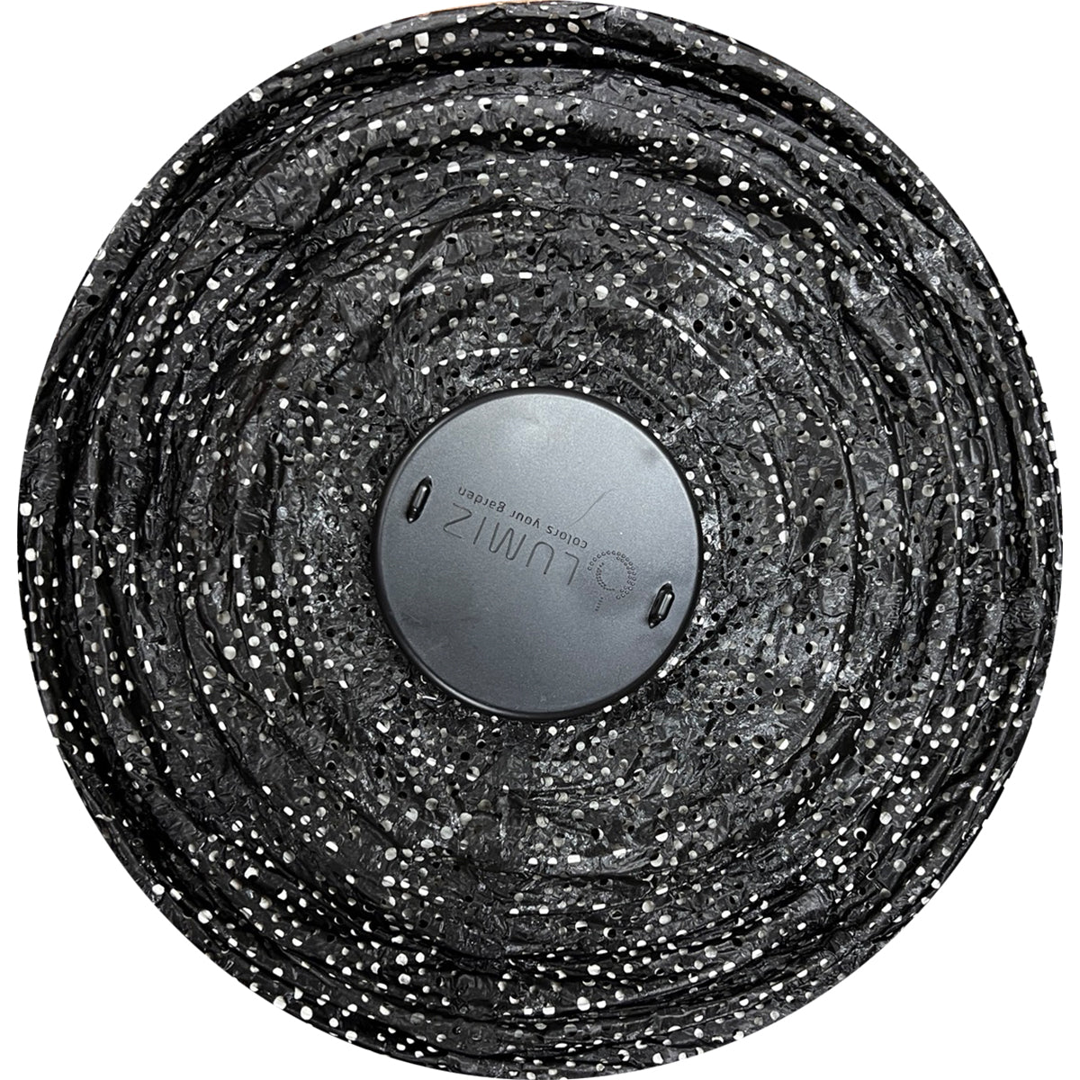 Indoor/Outdoor Can Mosaic Lantern - Black