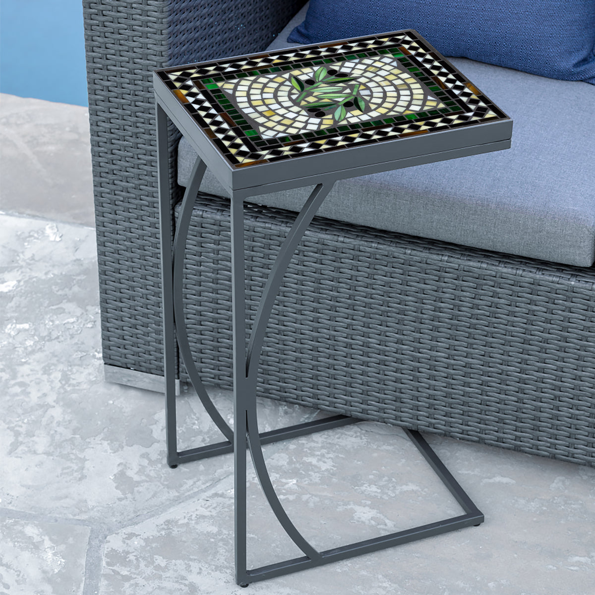 Black Olives Mosaic C-Table