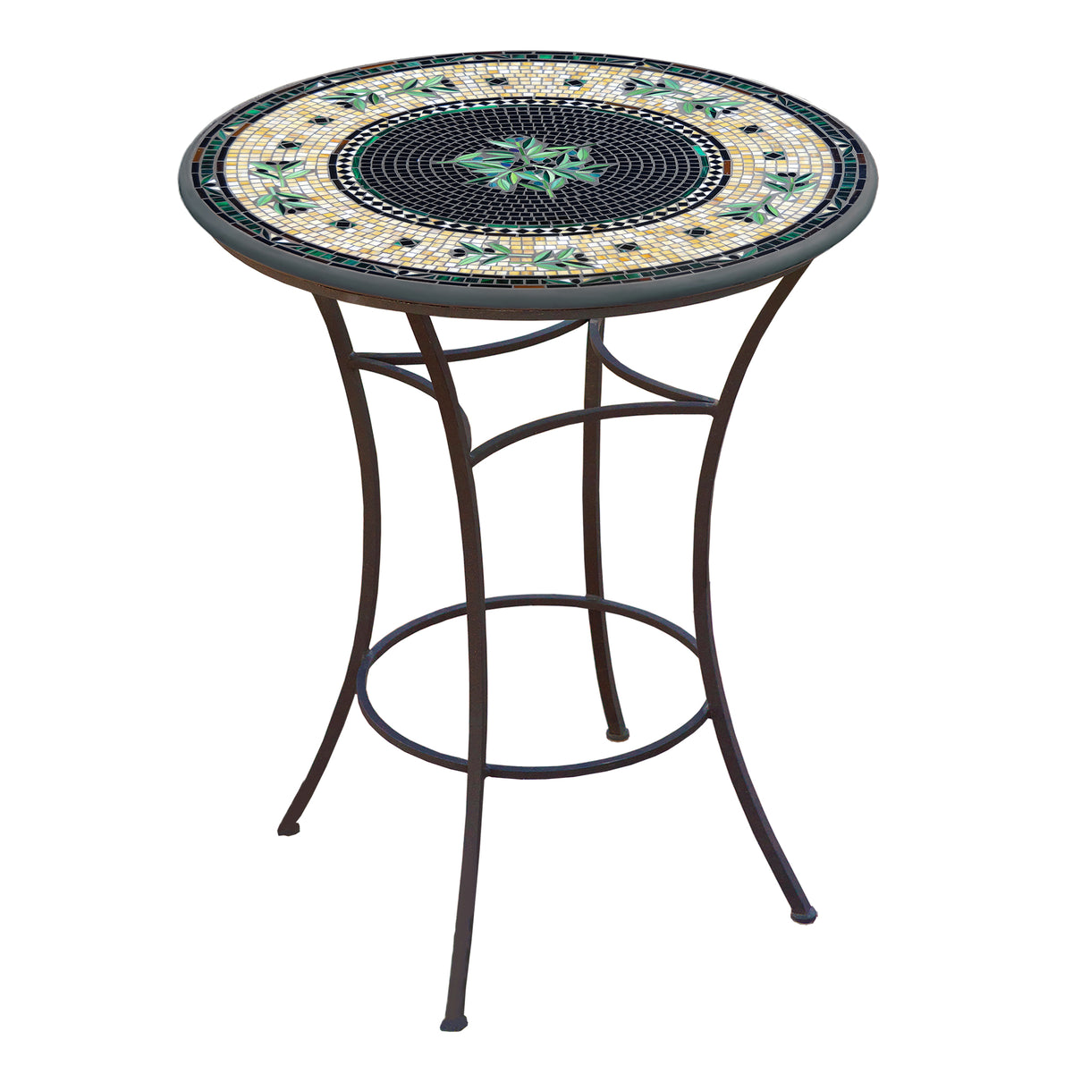 Black Olives Mosaic High Dining Set