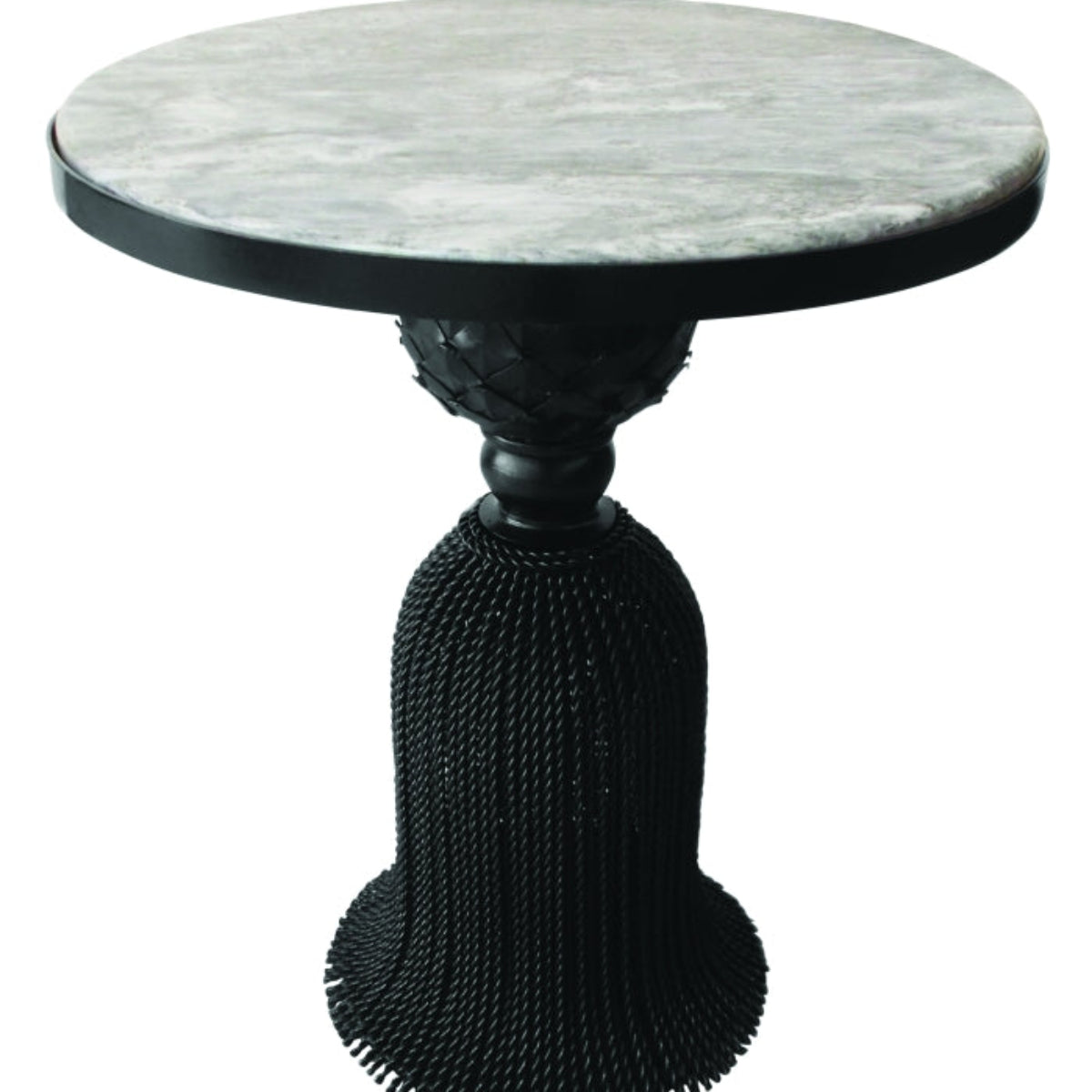 Black Tassel Base Side Table