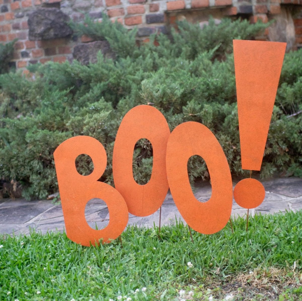 Bootiful Yard Stakes Halloween Yard Decor Iron Accents