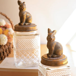 Briar Bunny Glass Canister Set