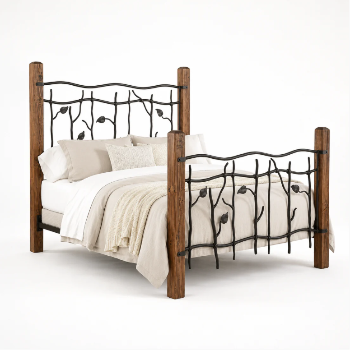 Briarhearth Iron & Wood Bed