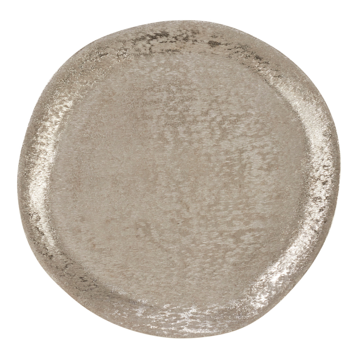 Brushed Satin Charger - Silver