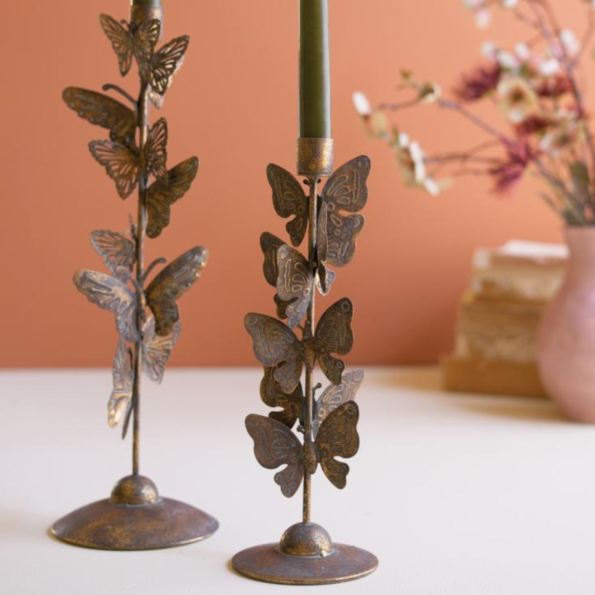 Butterfly Taper Candle Holders