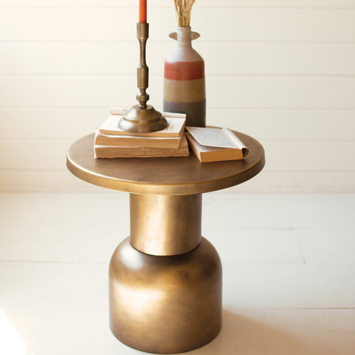 Vintage Vogue Brass Accent Table