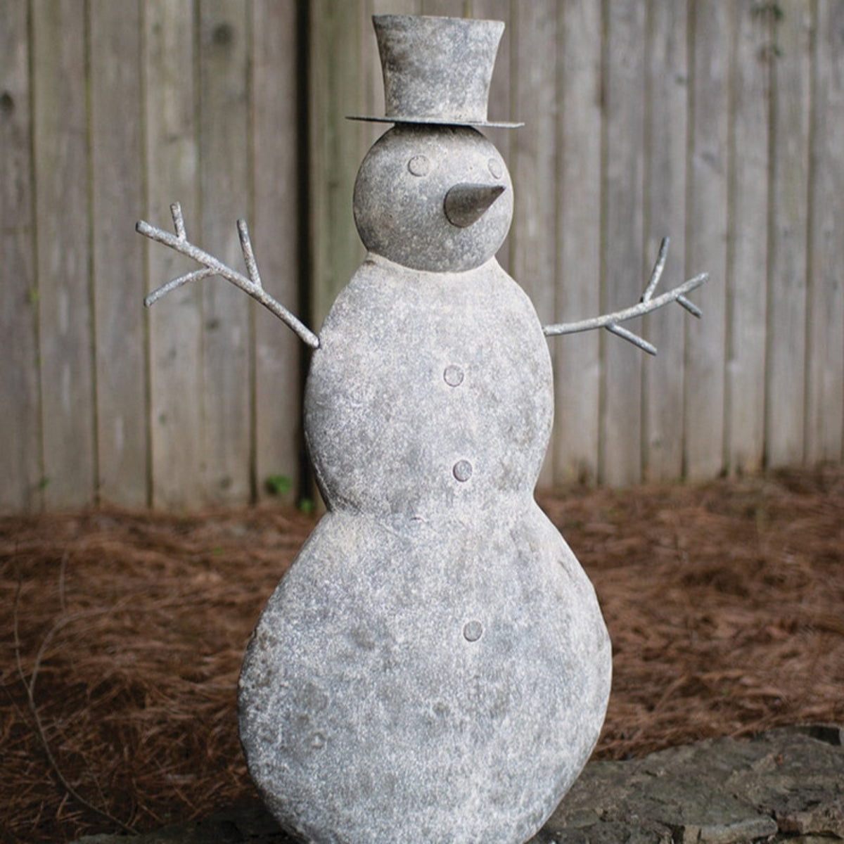 Rustic Chill Snowman Sculpture