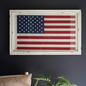 The Heritage Flag – Large Framed American Flag Under Glass